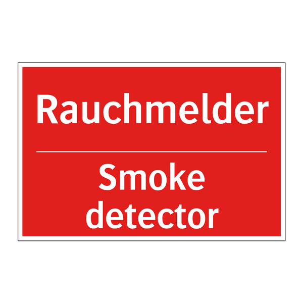 Rauchmelder - Smoke detector