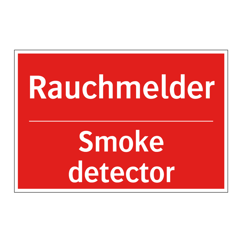 Rauchmelder - Smoke detector