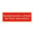 Brandschutztüre schließt bei Feuer automatisch