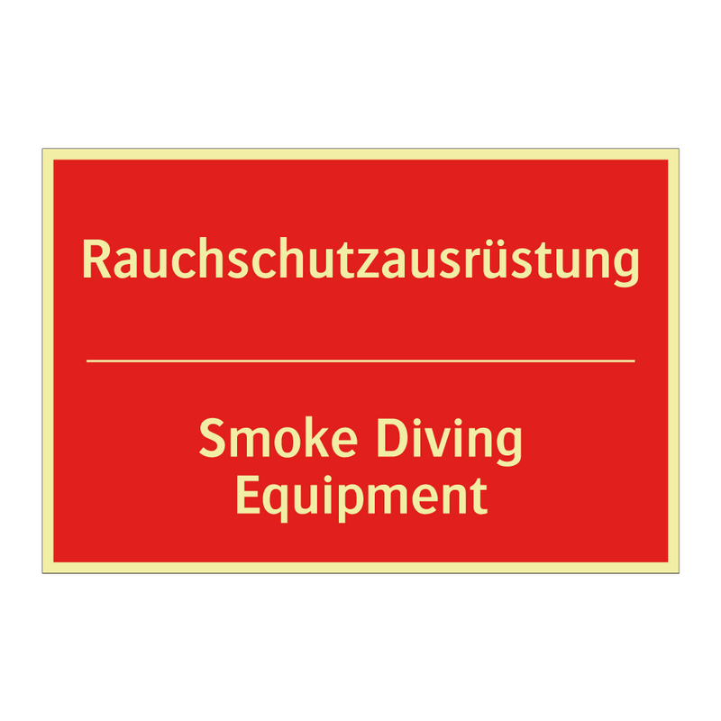 Rauchschutzausrüstung - Smoke Diving Equipment