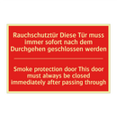 Rauchschutztür Diese Tür muss /.../ - Smoke protection door This door /.../