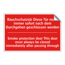 Rauchschutztür Diese Tür muss /.../ - Smoke protection door This door /.../