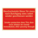 Rauchschutztür Diese Tür muss /.../ - Smoke protection door This door /.../