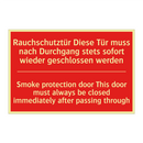 Rauchschutztür Diese Tür muss /.../ - Smoke protection door This door /.../