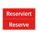 Reserviert - Reserve