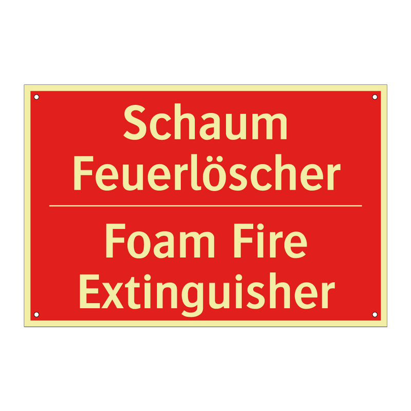 Schaum Feuerlöscher - Foam Fire Extinguisher