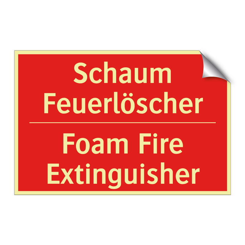 Schaum Feuerlöscher - Foam Fire Extinguisher