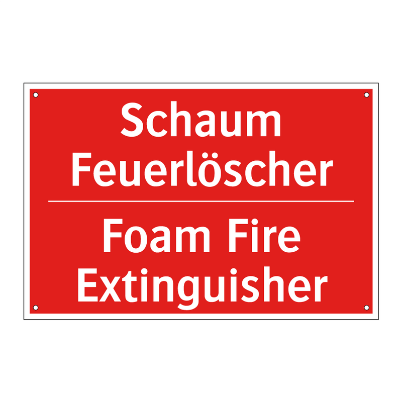 Schaum Feuerlöscher - Foam Fire Extinguisher
