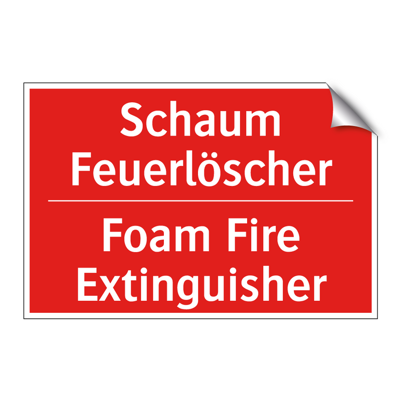 Schaum Feuerlöscher - Foam Fire Extinguisher