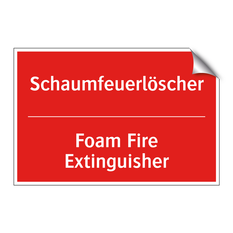 Schaumfeuerlöscher - Foam Fire Extinguisher
