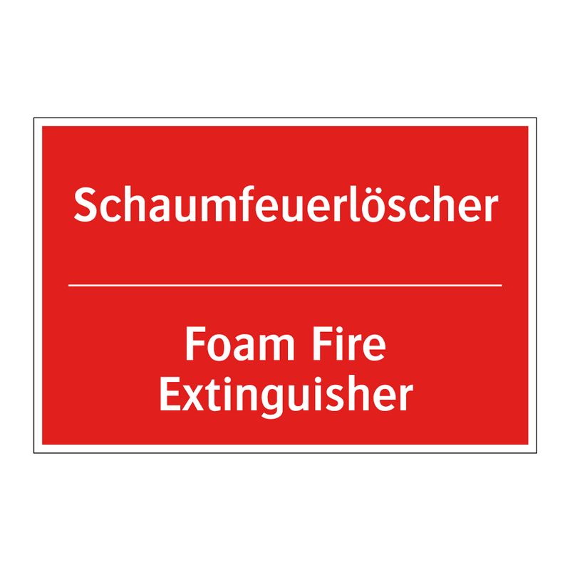 Schaumfeuerlöscher - Foam Fire Extinguisher