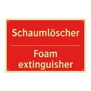 Schaumlöscher - Foam extinguisher