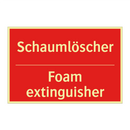 Schaumlöscher - Foam extinguisher