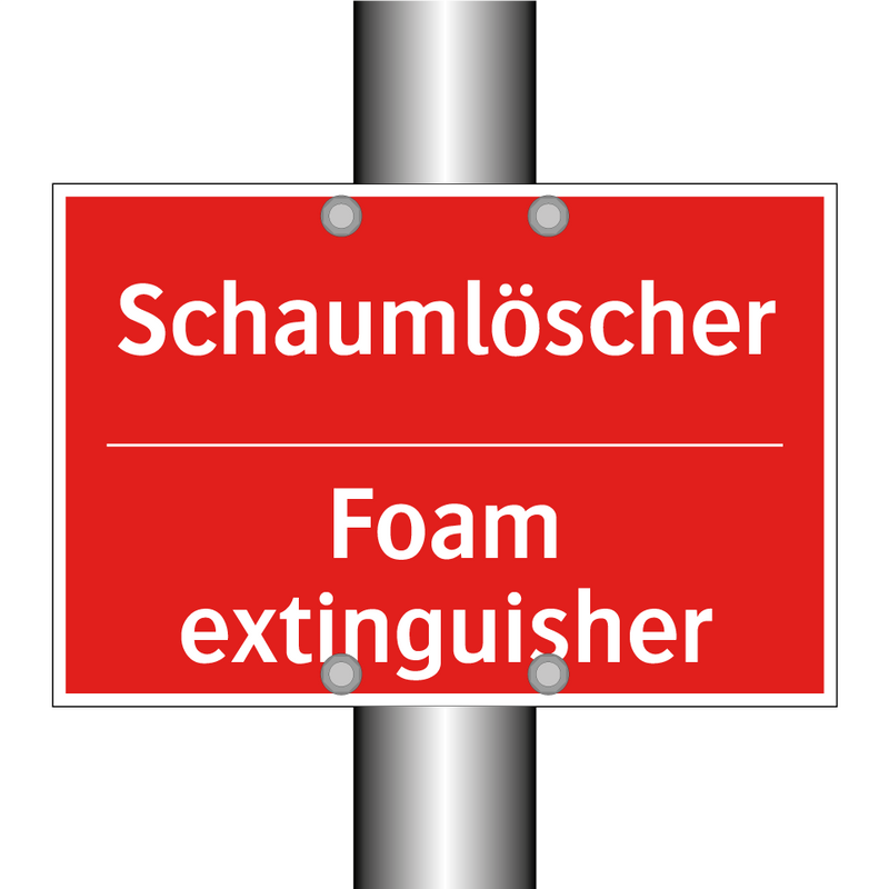 Schaumlöscher - Foam extinguisher