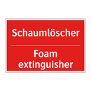 Schaumlöscher - Foam extinguisher
