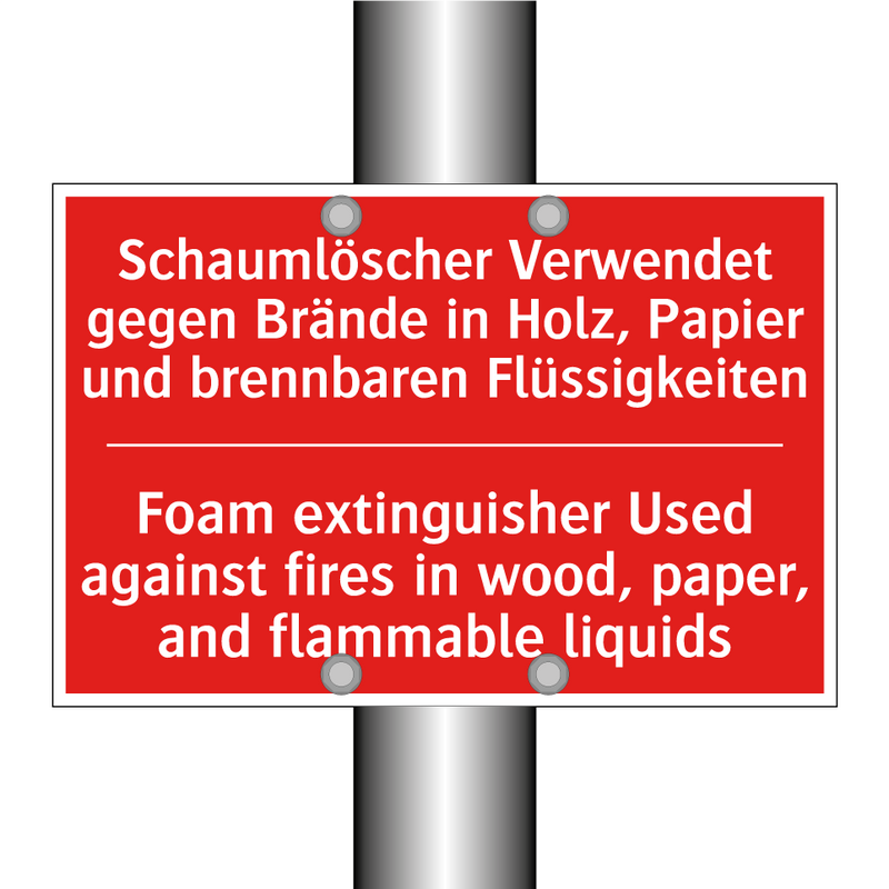 Schaumlöscher Verwendet gegen /.../ - Foam extinguisher Used against /.../