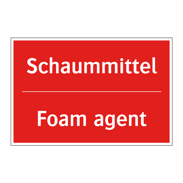 Schaummittel - Foam agent