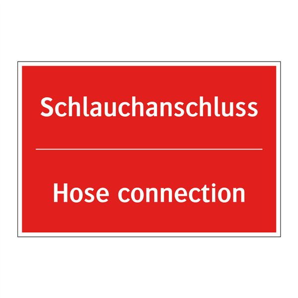 Schlauchanschluss - Hose connection