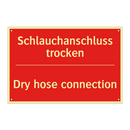 Schlauchanschluss trocken - Dry hose connection