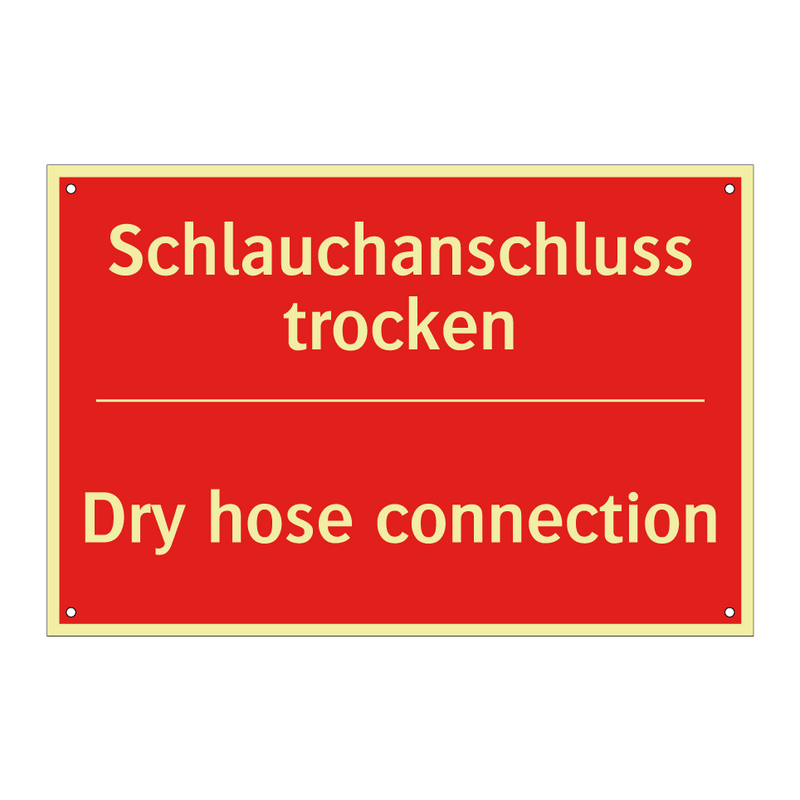 Schlauchanschluss trocken - Dry hose connection