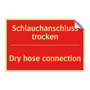 Schlauchanschluss trocken - Dry hose connection