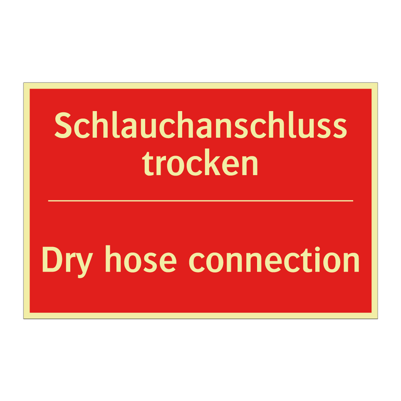 Schlauchanschluss trocken - Dry hose connection