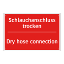 Schlauchanschluss trocken - Dry hose connection