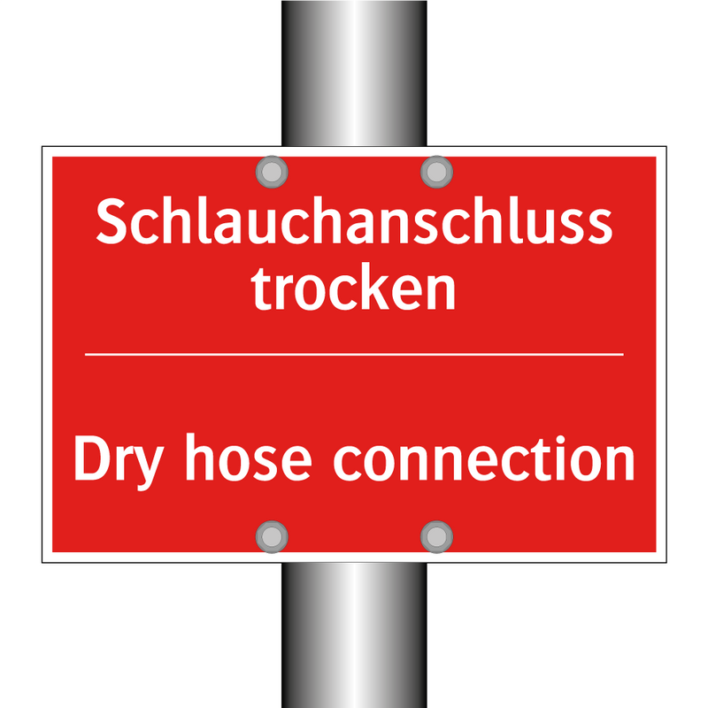 Schlauchanschluss trocken - Dry hose connection