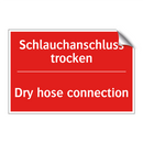 Schlauchanschluss trocken - Dry hose connection