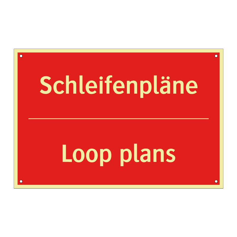 Schleifenpläne - Loop plans