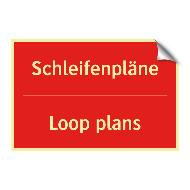 Schleifenpläne - Loop plans