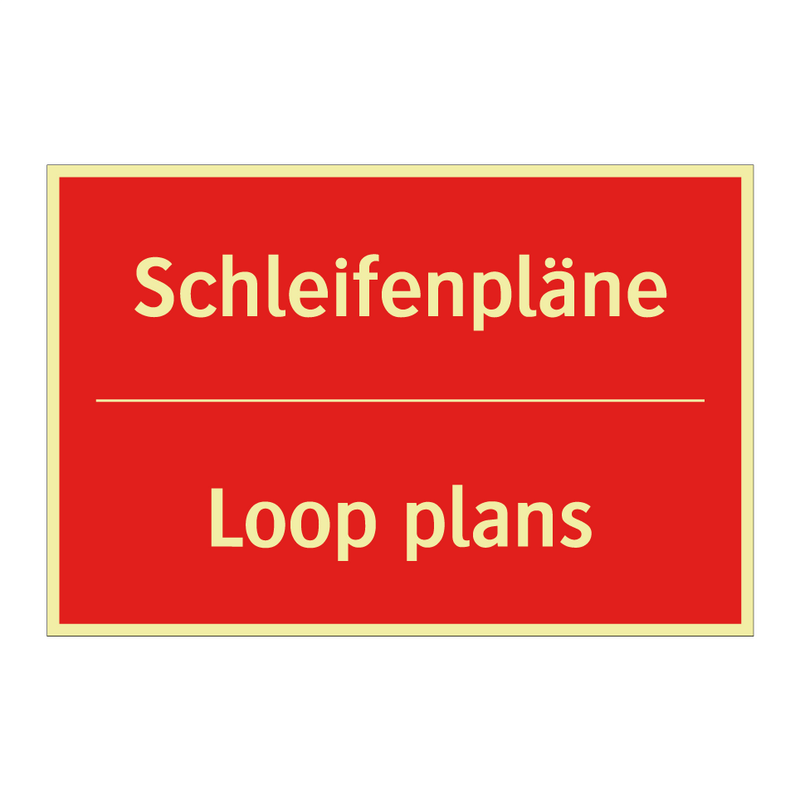 Schleifenpläne - Loop plans