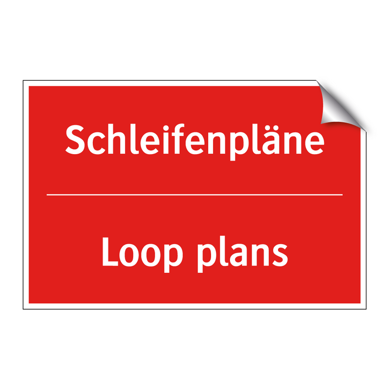 Schleifenpläne - Loop plans