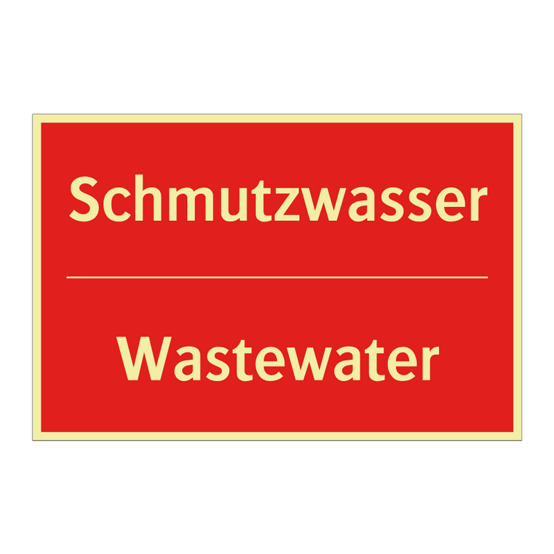 Schmutzwasser - Wastewater