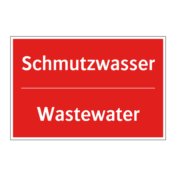 Schmutzwasser - Wastewater