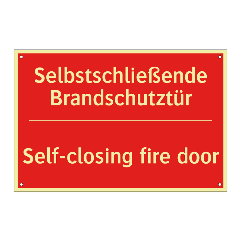 Selbstschließende Brandschutztür/.../ - Self-closing fire door