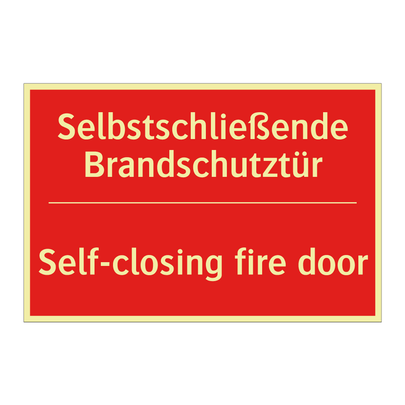 Selbstschließende Brandschutztür/.../ - Self-closing fire door
