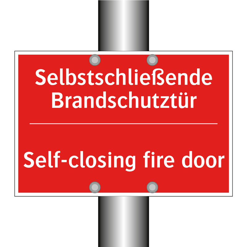 Selbstschließende Brandschutztür/.../ - Self-closing fire door