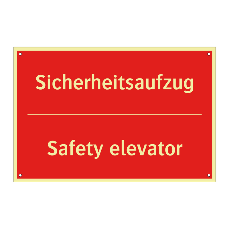 Sicherheitsaufzug - Safety elevator