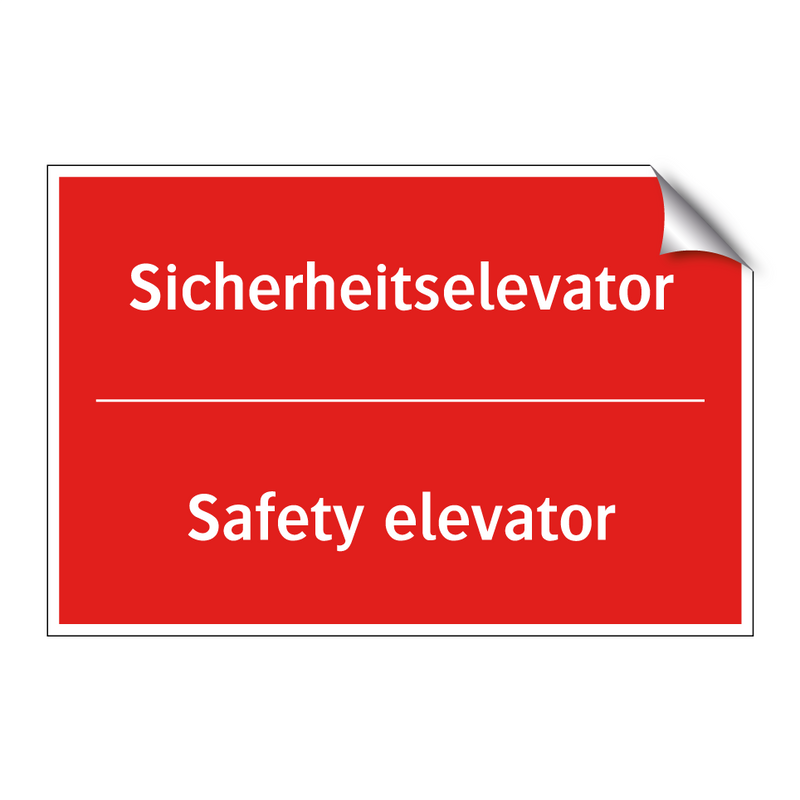 Sicherheitselevator - Safety elevator