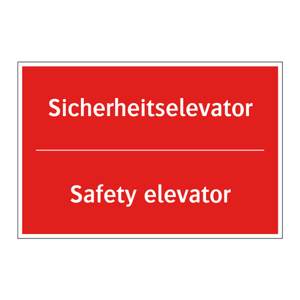 Sicherheitselevator - Safety elevator