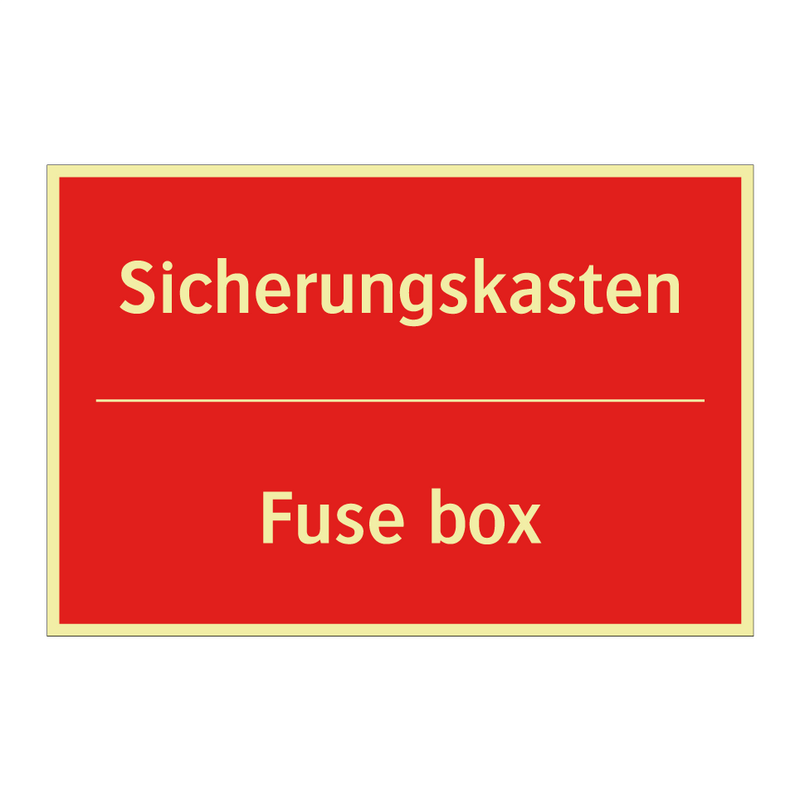 Sicherungskasten - Fuse box