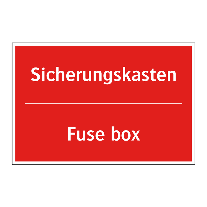 Sicherungskasten - Fuse box