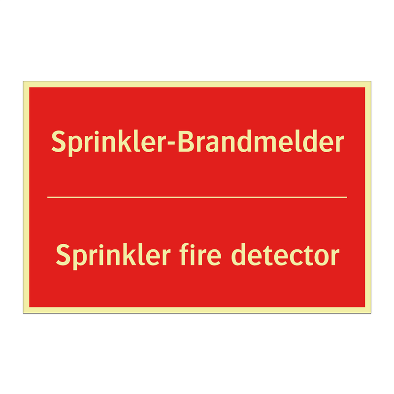 Sprinkler-Brandmelder - Sprinkler fire detector