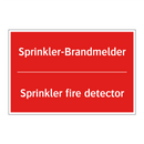 Sprinkler-Brandmelder - Sprinkler fire detector