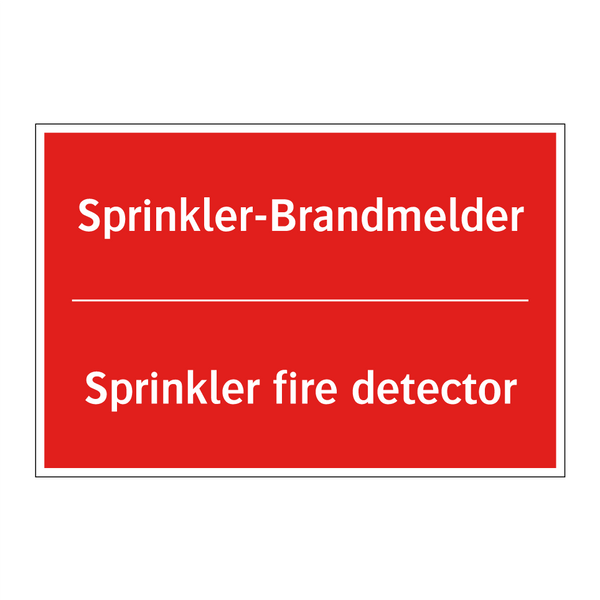 Sprinkler-Brandmelder - Sprinkler fire detector