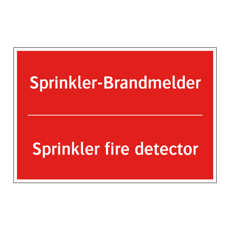 Sprinkler-Brandmelder - Sprinkler fire detector