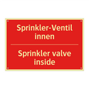Sprinkler-Ventil innen - Sprinkler valve inside