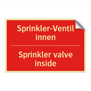 Sprinkler-Ventil innen - Sprinkler valve inside