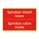 Sprinkler-Ventil innen - Sprinkler valve inside